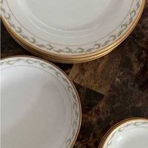 Antique M. Redon Limoges Pink Rose Flower - 16-piece Collection